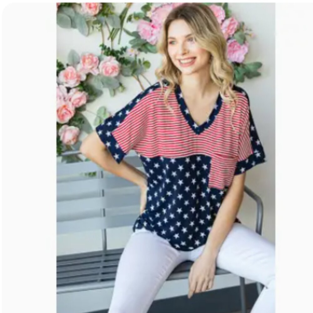 HEIMISH STARS AND STRIPES TOP
